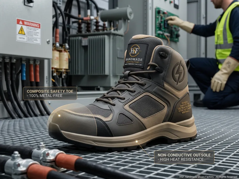 Composite toe work boot
