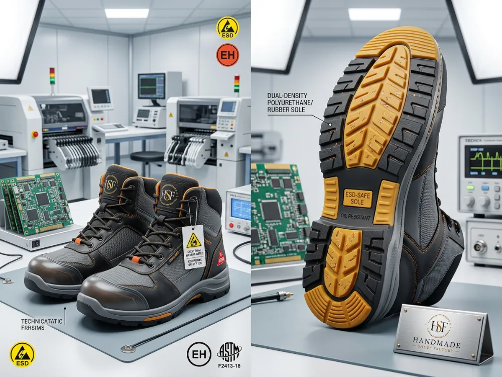 ESD rated safety shoe sole