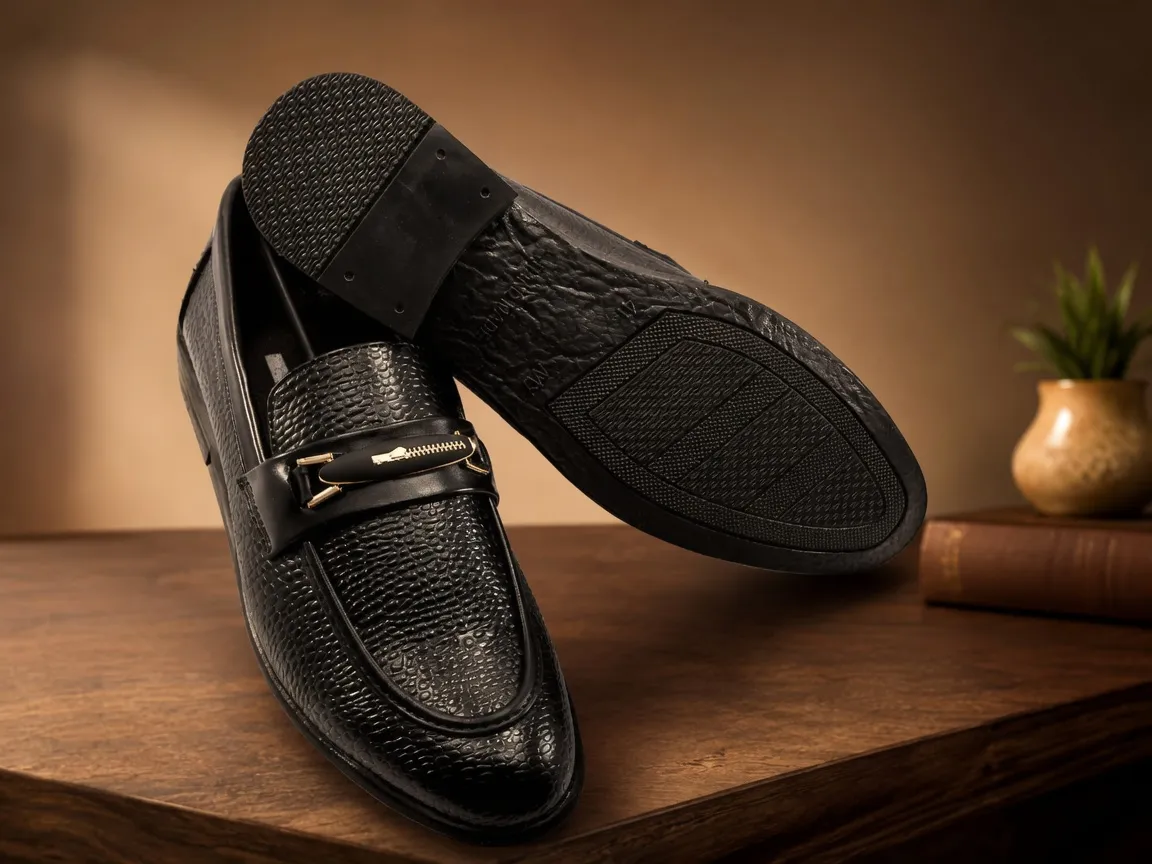 Men's PU upper slip-on formal shoe