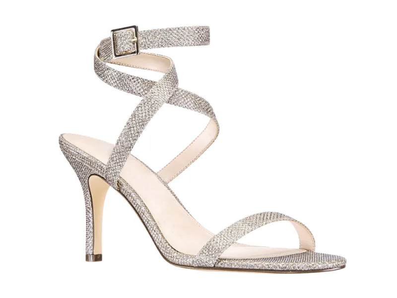 Women's party shoe with embellished upper