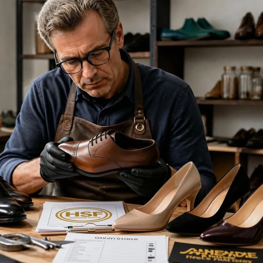 Shoe prototype sample made before bulk production