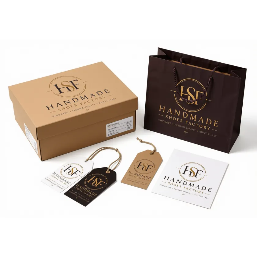 Custom shoe box and packaging for a new footwear brand