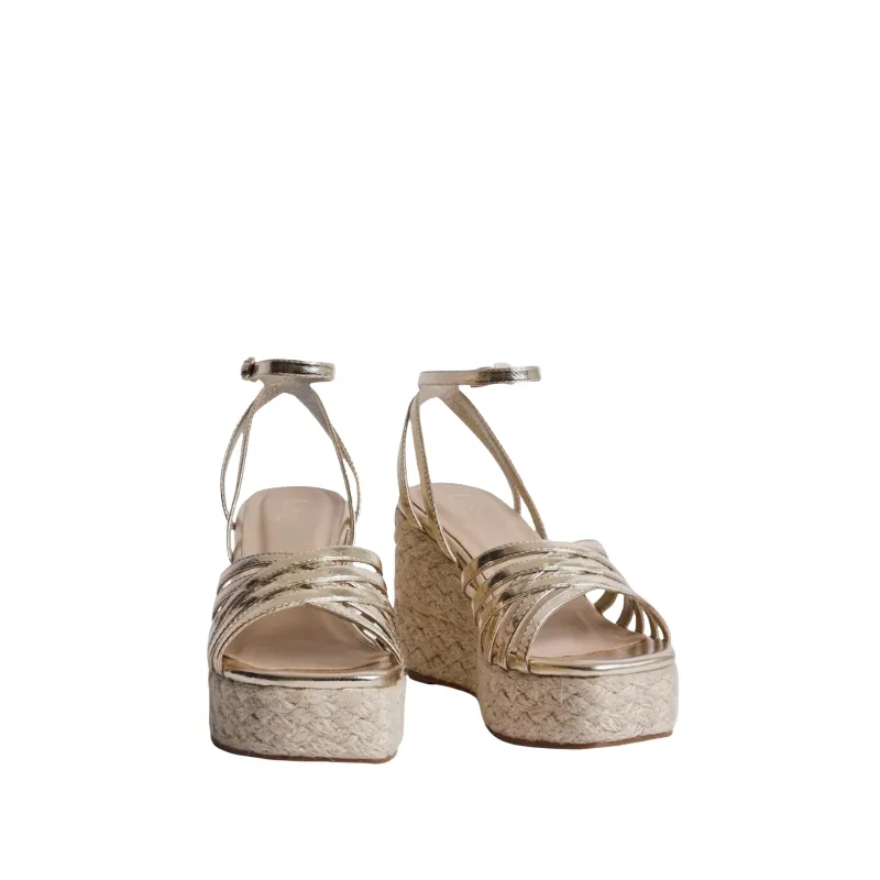 Metallic Platform Wedge Sandals Manufacturer - Image 4