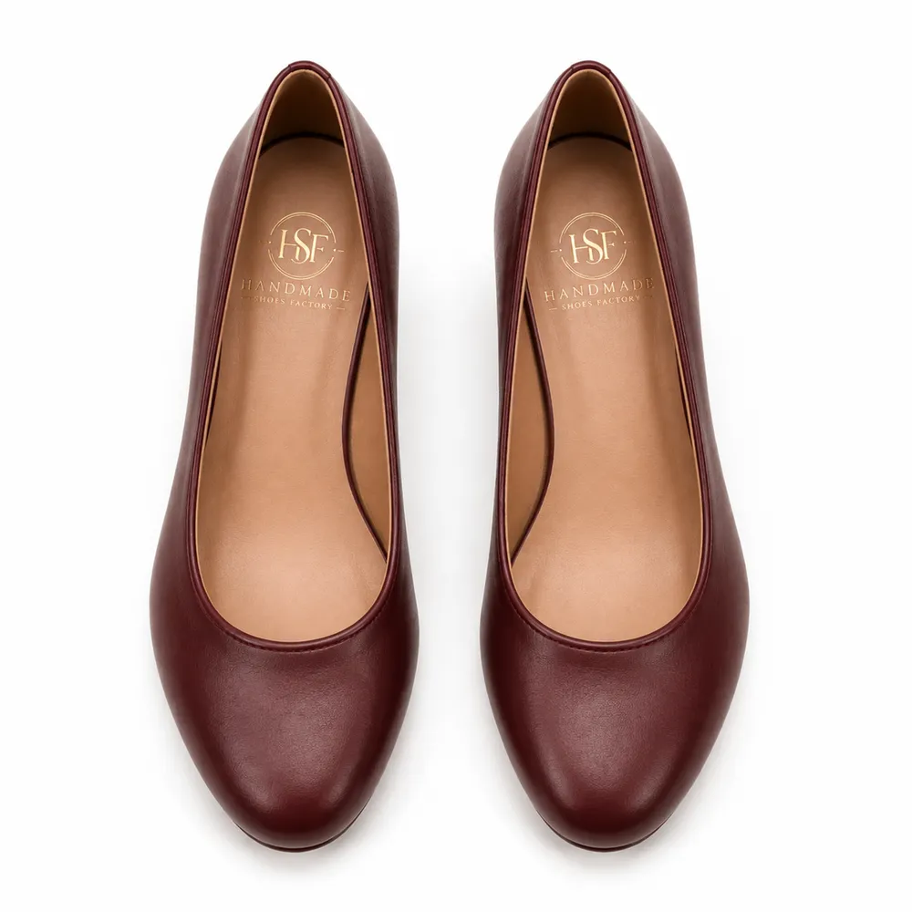 Round-Toe Leather Pump — Low Heel for Private Label Brands - Image 4