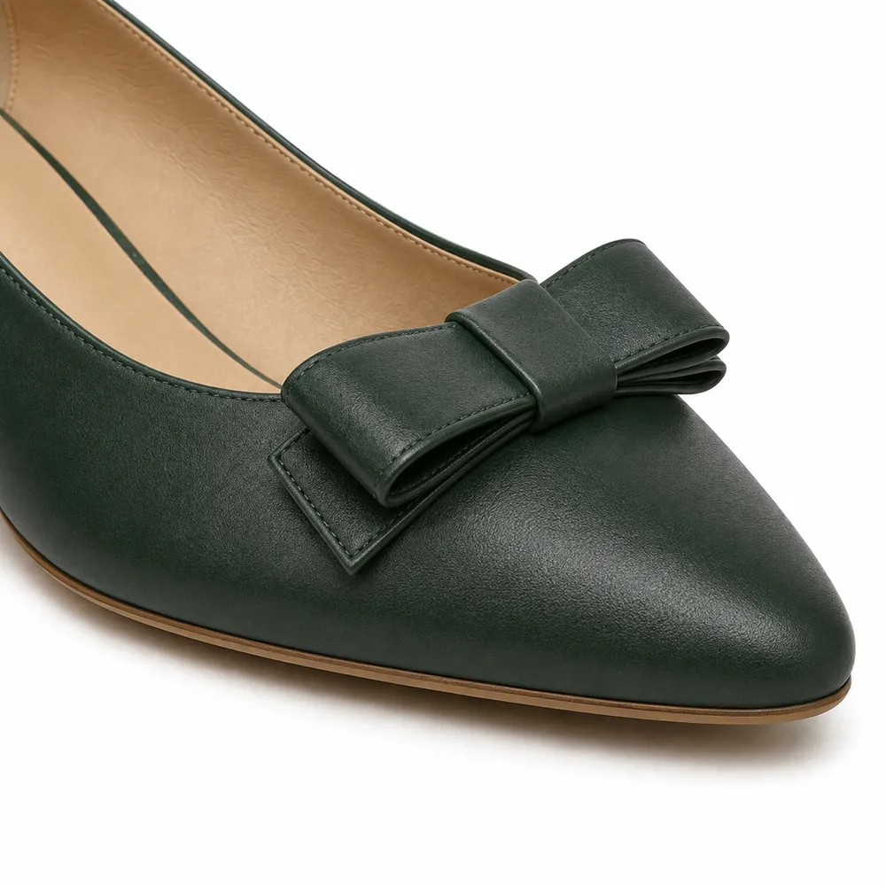 Bow-Detail Kitten-Heel Pump for Private Label Brands - Image 2