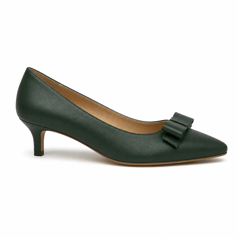 Bow-Detail Kitten-Heel Pump for Private Label Brands - Image 3