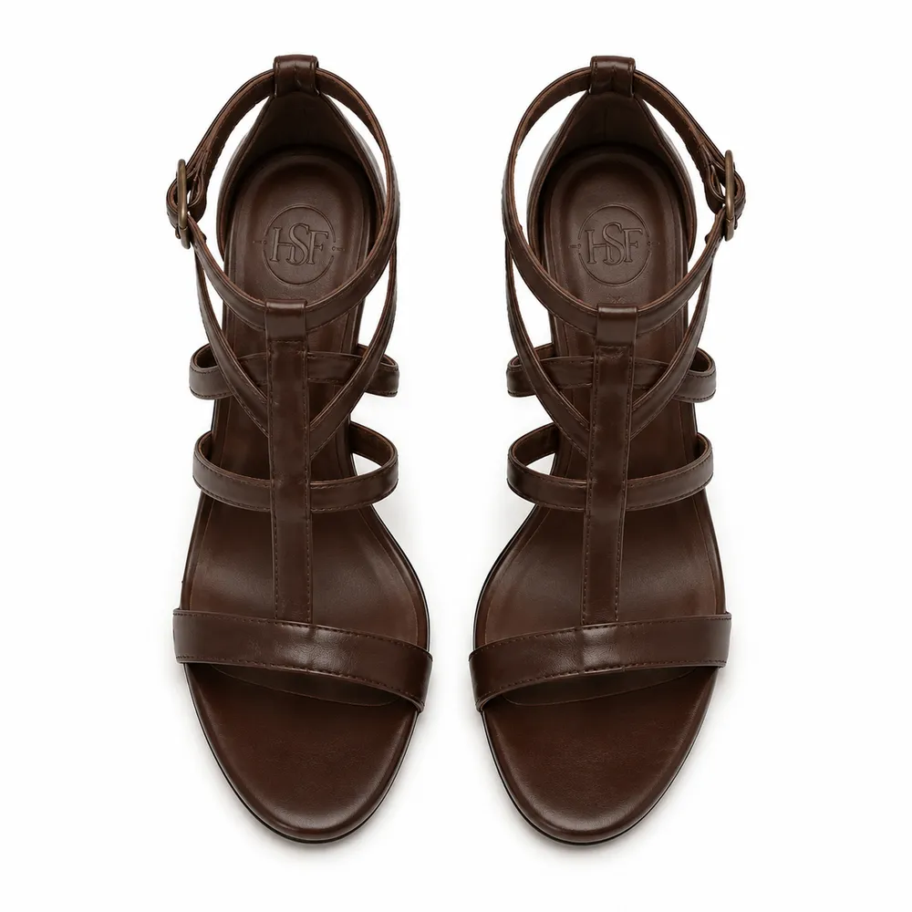 Caged Multi-Strap High-Heel Sandal for Private Label Brands - Image 4