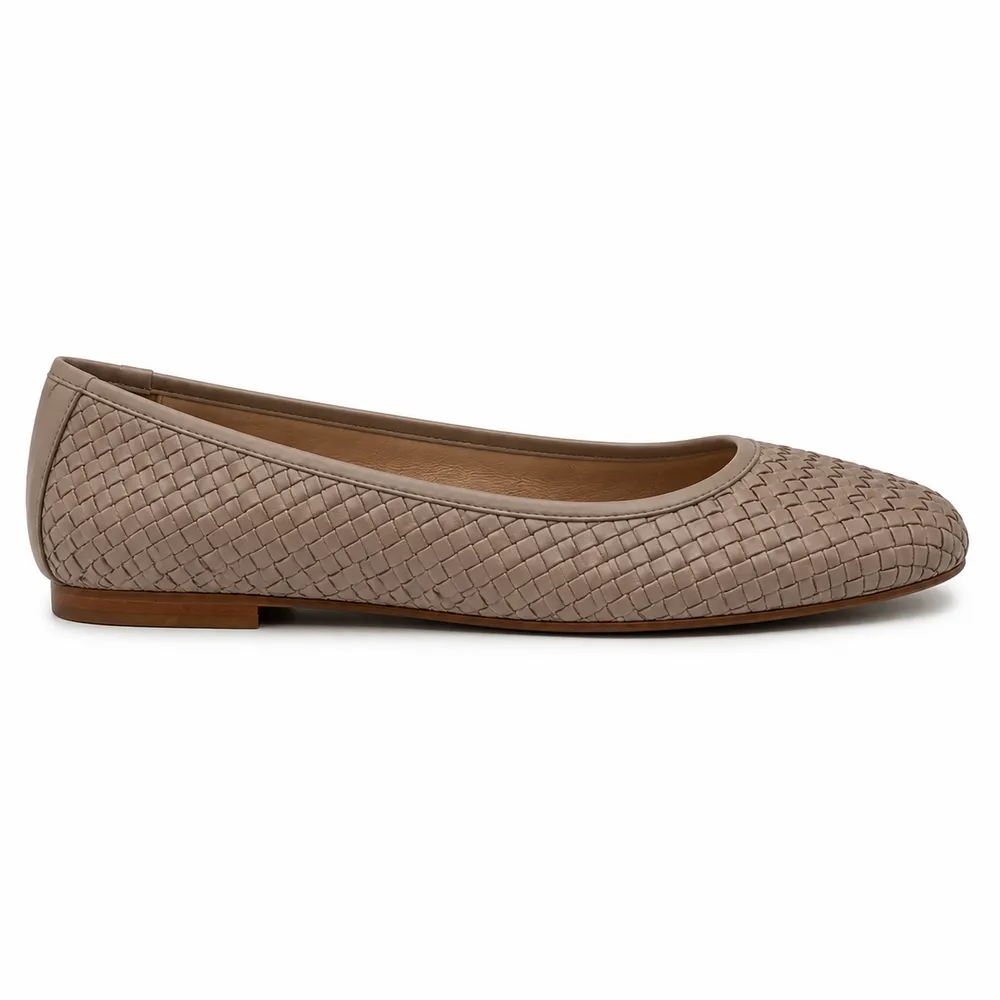 Woven Leather Ballet Flat for Private Label Brands - Image 4