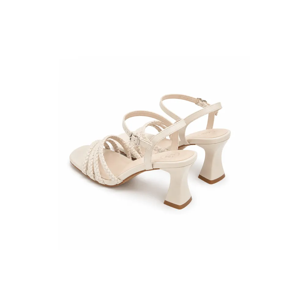 Braided Strap Flared Block Heel Sandal for Private Label Brands - Image 5