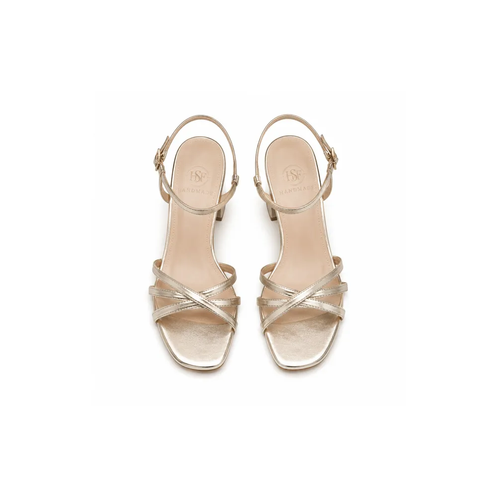 Metallic Evening Sandal — Block Heel for Private Label Brands - Image 3