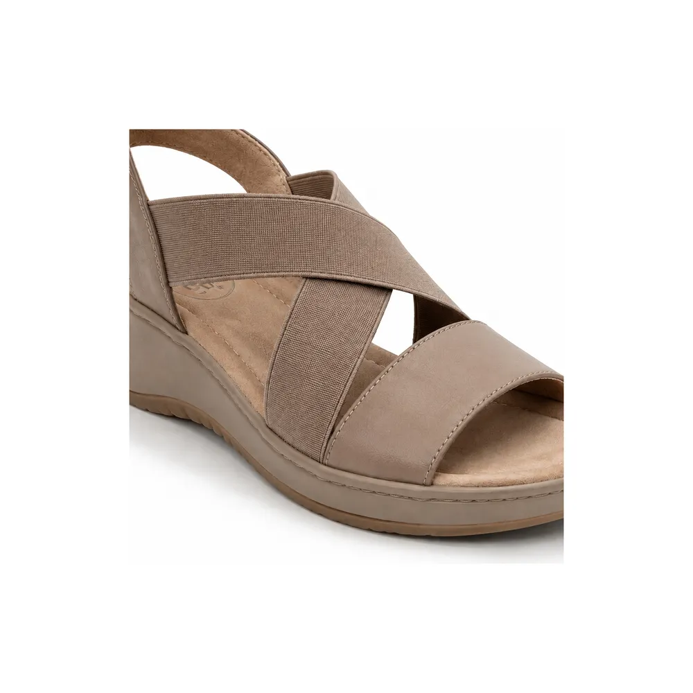 Elastic-Strap Comfort Wedge Sandal for Private Label Brands - Image 5