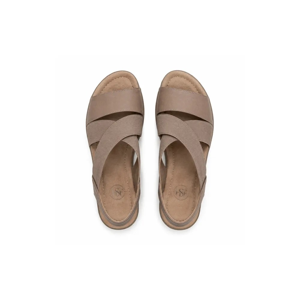 Elastic-Strap Comfort Wedge Sandal for Private Label Brands - Image 3