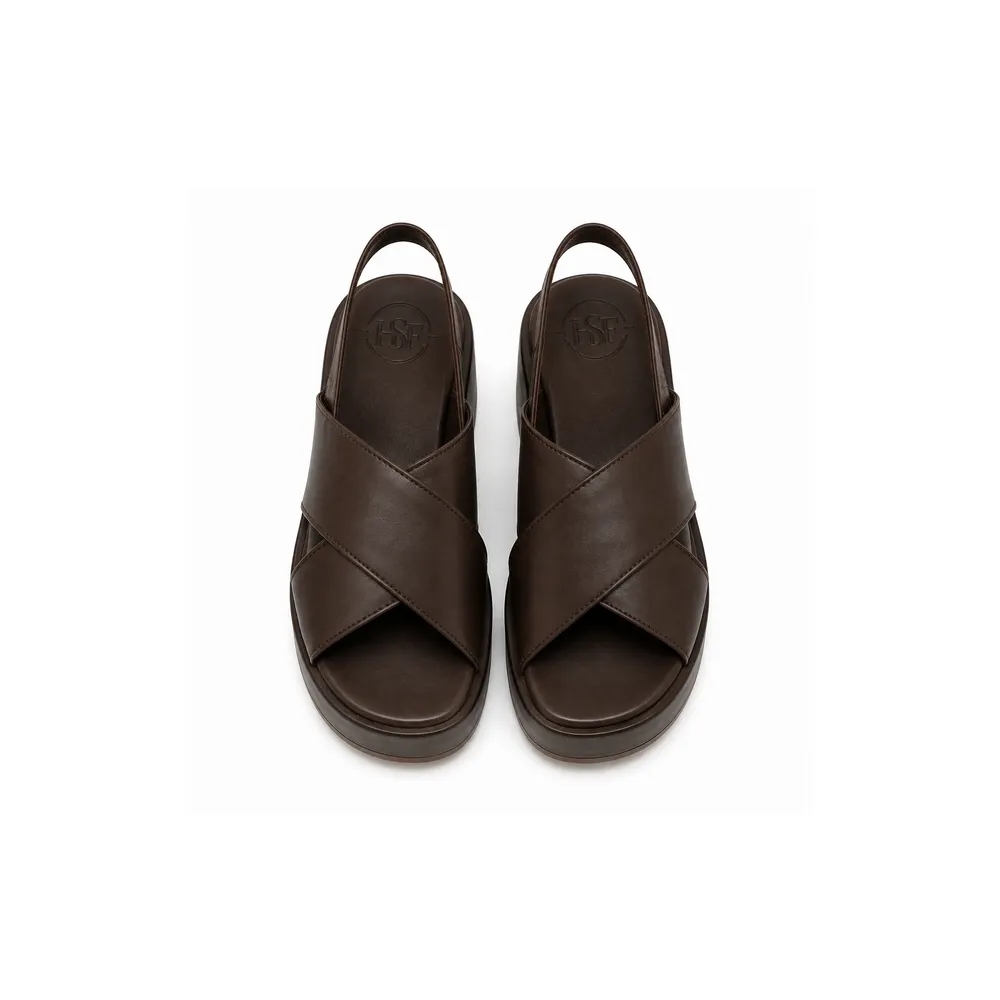 Cross-Strap Flatform Wedge Sandal for Private Label Brands - Image 2