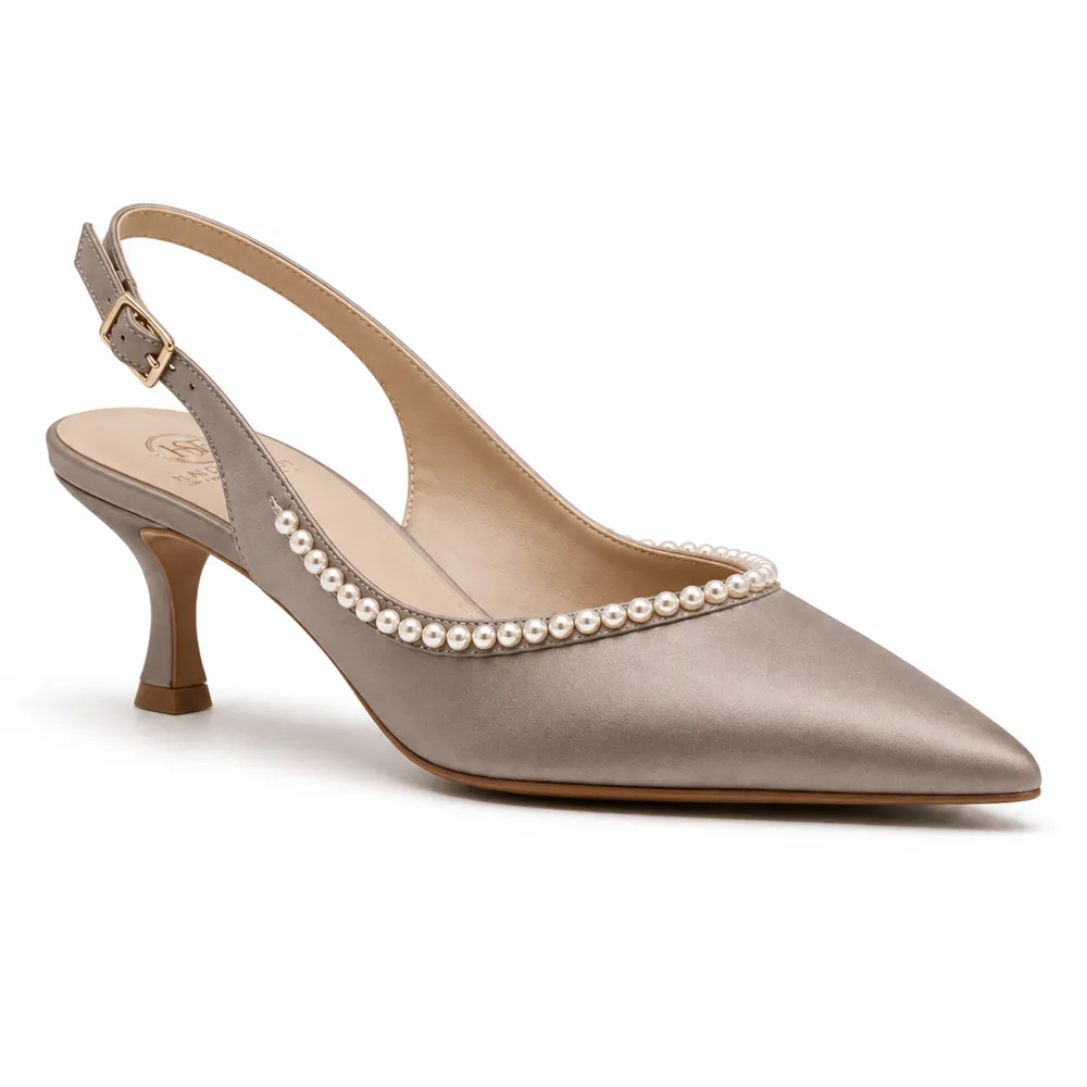 Pearl-Trim Slingback Party Heel for Private Label Brands - Image 3