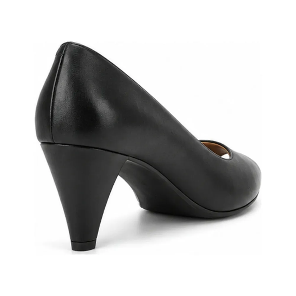Peep-Toe Leather Pump — Cone Heel for Private Label Brands - Image 4