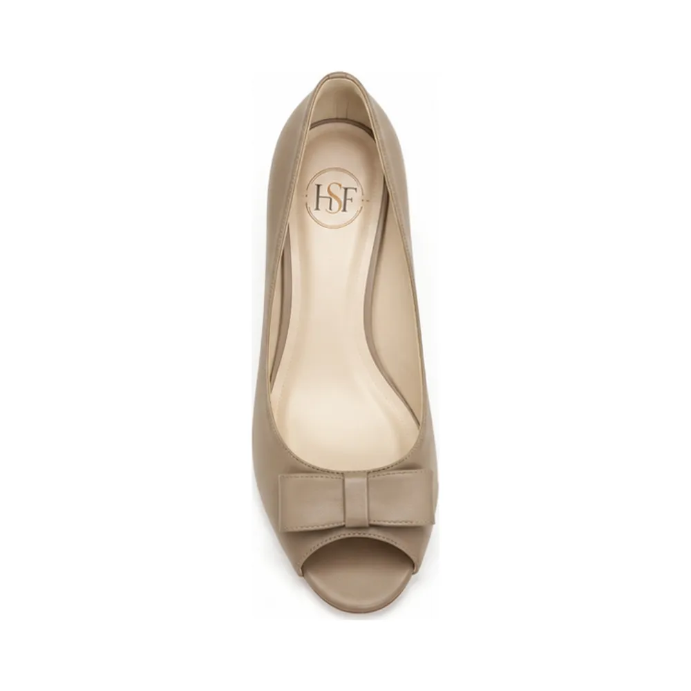 Bow-Detail Peep-Toe Kitten Heel for Private Label Brands - Image 2