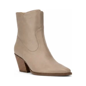Private label western inspired ankle boot with Cuban heel for brands, retailers, wholesalers, importers and sourcing teams.
