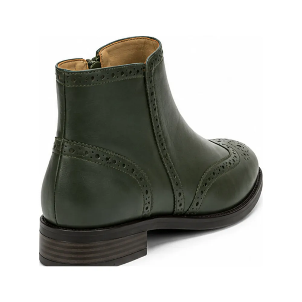 Brogue-Detail Flat Ankle Boot for Private Label Brands - Image 4