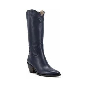 Private label western inspired knee high boot for brands, retailers, wholesalers, importers and sourcing teams.