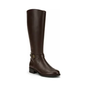 Private label side zip equestrian knee high boot for brands, retailers, wholesalers, importers and footwear suppliers