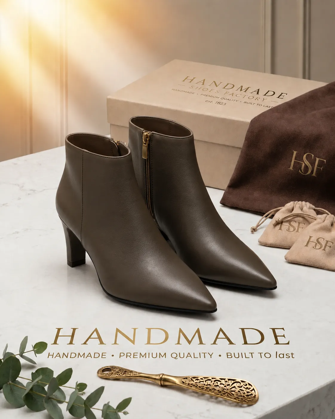 women's ankle boots manufacturer private label and OEM development by Handmade Shoe Factory