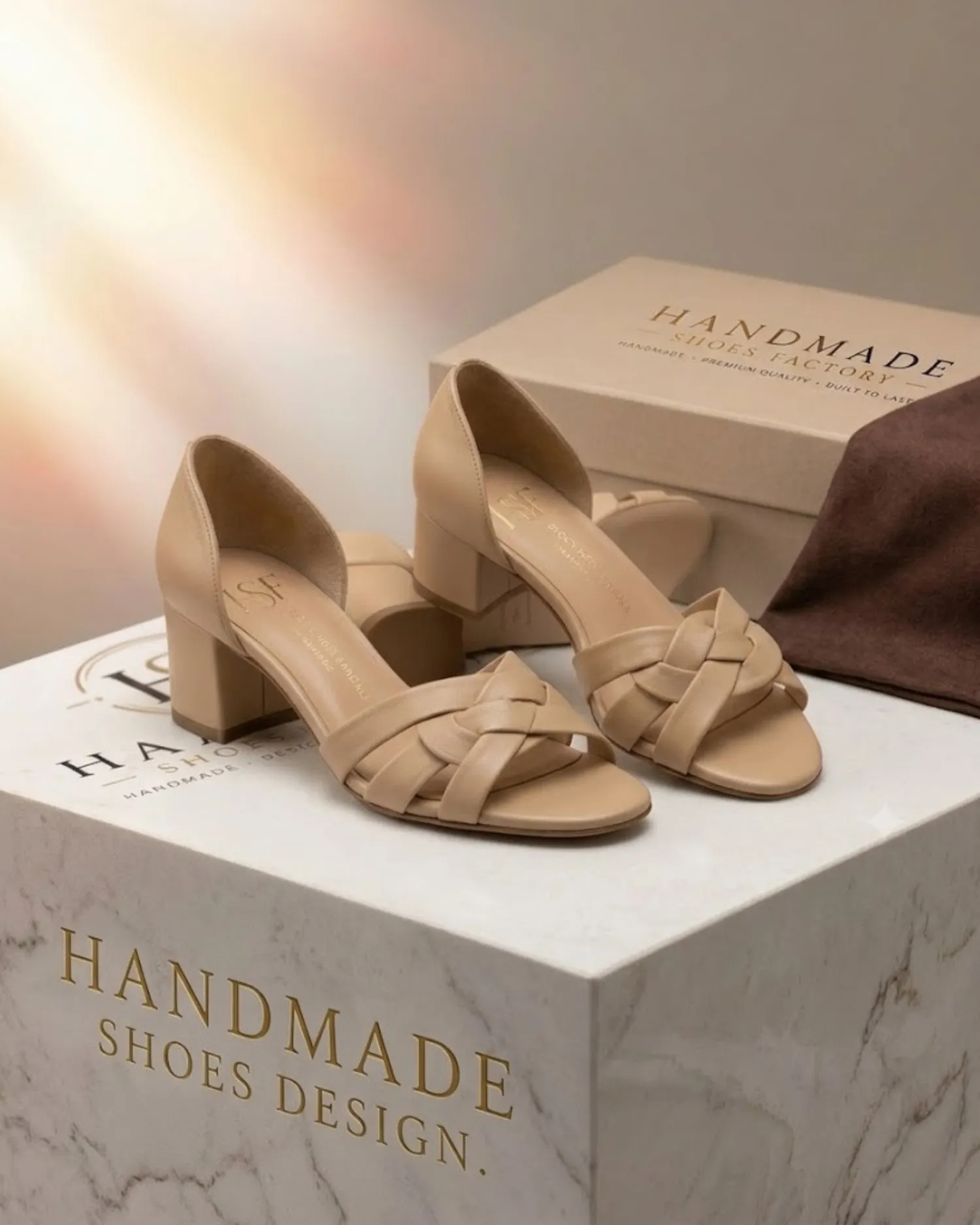 block heel sandals manufacturer private label and OEM development by Handmade Shoe Factory