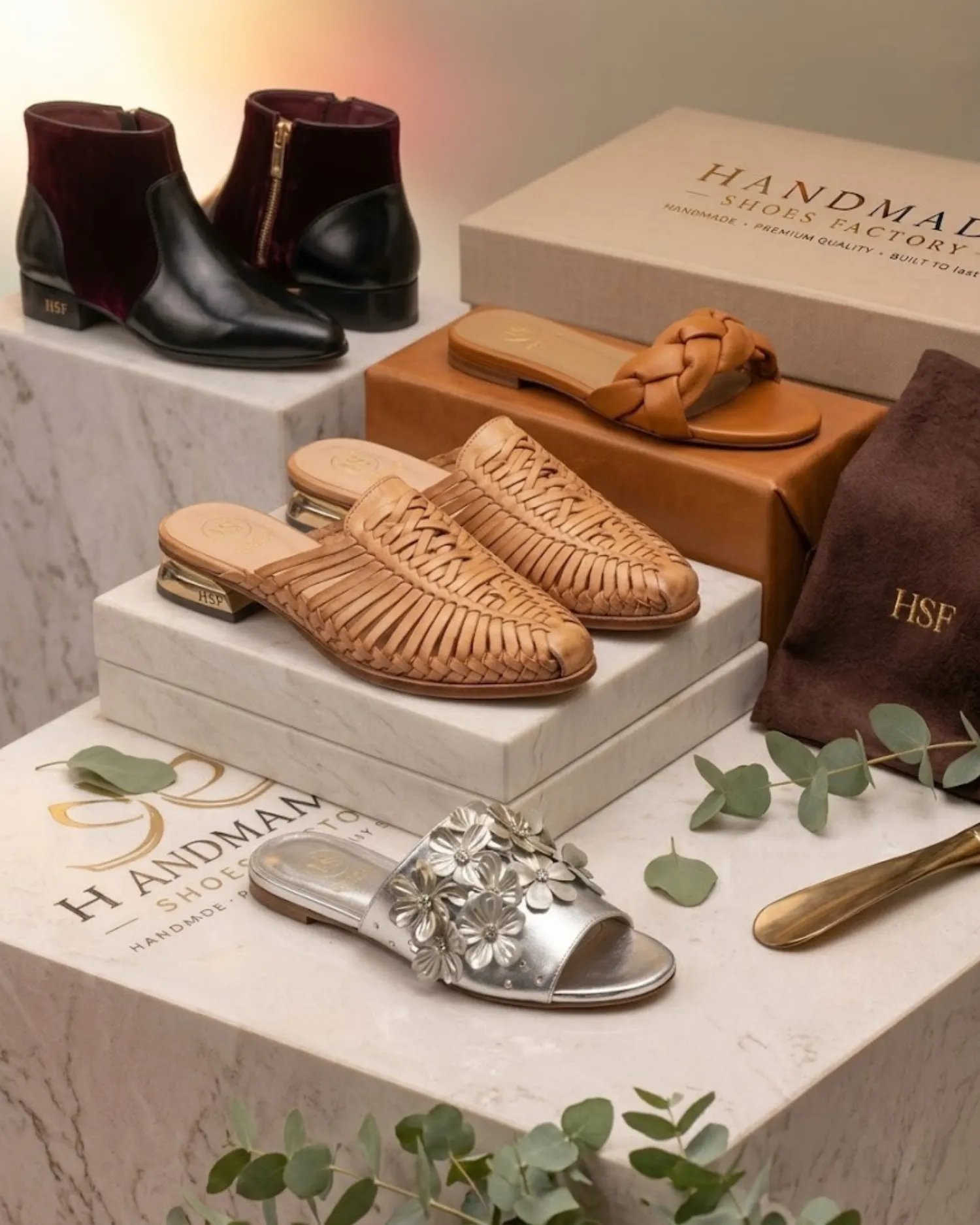 women's mules manufacturer private label and OEM development by Handmade Shoe Factory