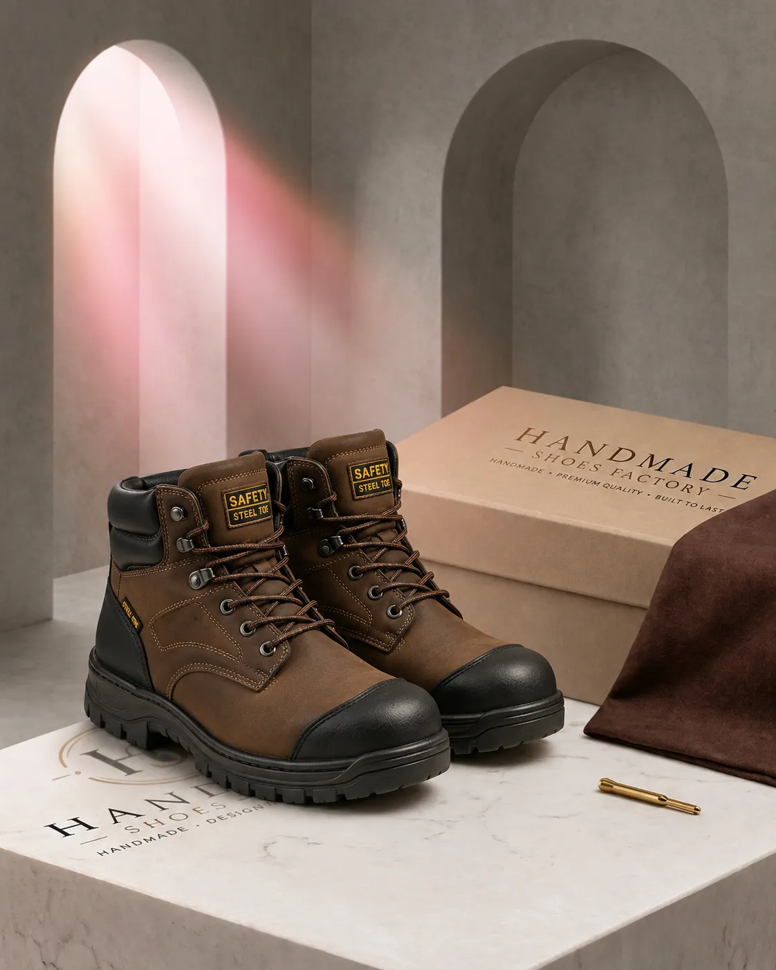 steel toe safety shoes manufacturer private label and OEM development by Handmade Shoe Factory