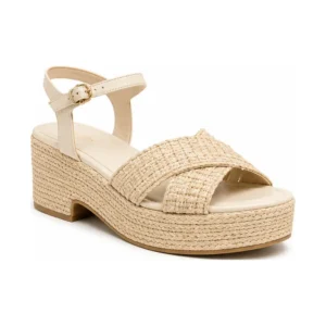 Private label raffia wrapped platform sandal for footwear brands, retailers, wholesalers, importers and sourcing teams