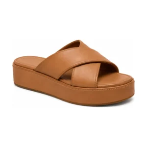 Private label crossover strap flatform sandal for footwear brands, retailers, wholesalers and importers