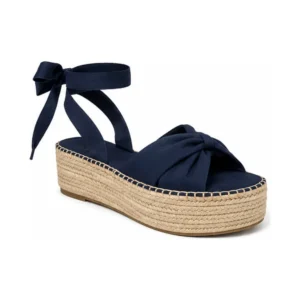 Private label espadrille platform sandal ankle tie for footwear brands, wholesalers, retailers and private label collections