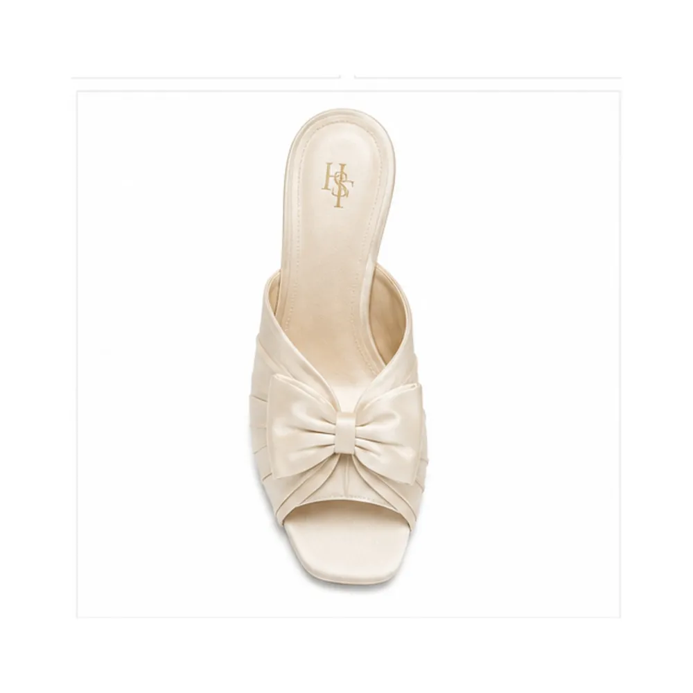 Satin Pleated Bridal Mule for Private Label Brands - Image 5