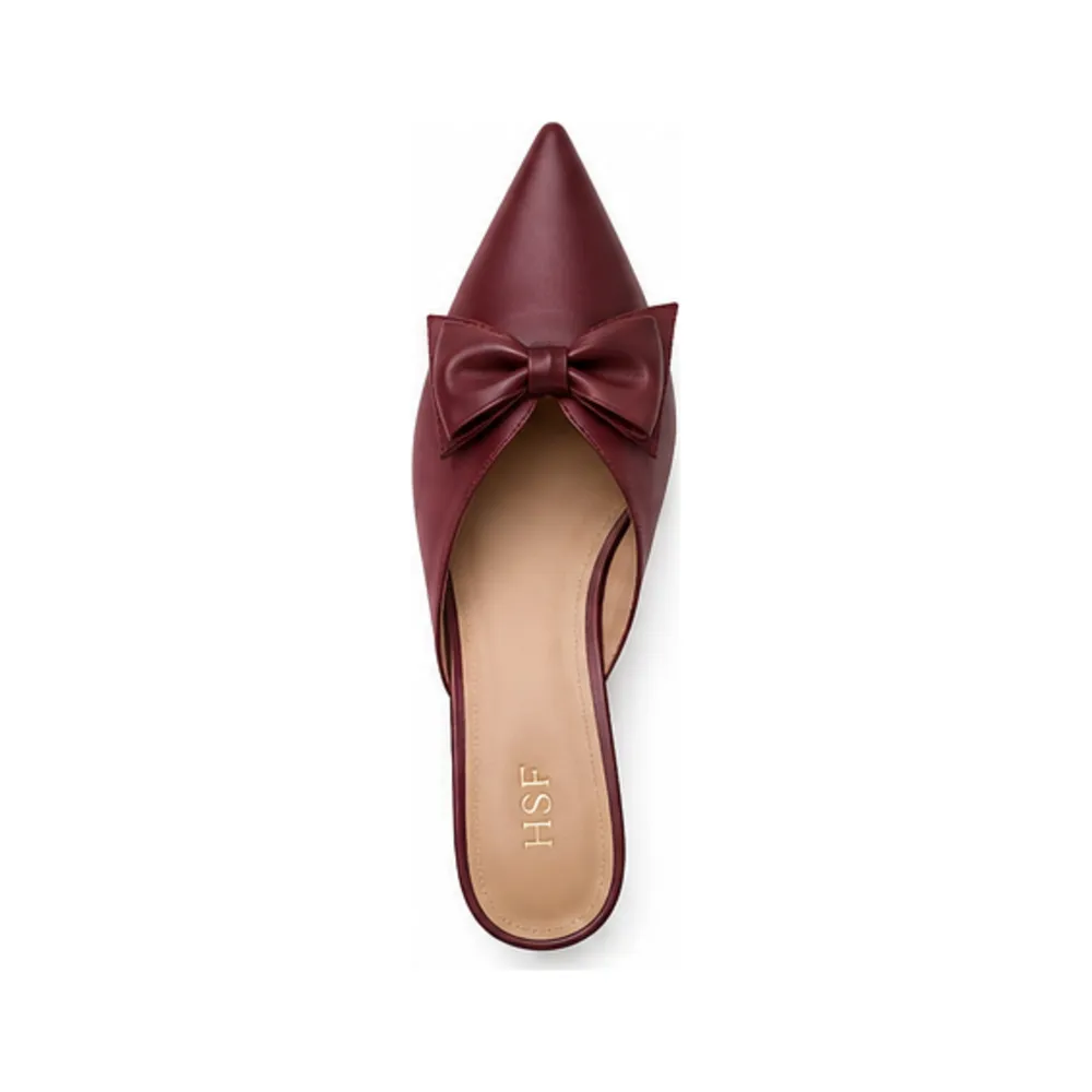 Bow-Detail Kitten-Heel Mule for Private Label Brands - Image 5