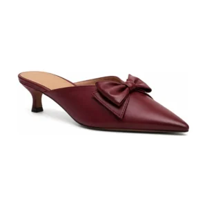 Private label bow detail kitten heel mule for footwear brands, retailers, wholesalers, importers, and sourcing teams