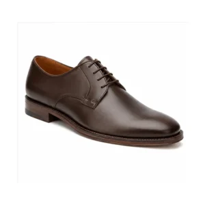 Plain toe derby rubber insert leather sole for footwear brands, retailers, wholesalers, and sourcing teams