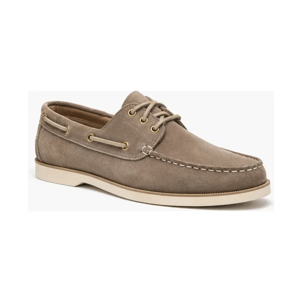 Private Label Three Eye Suede Boat Shoe for brands, retailers, wholesalers, importers and sourcing teams