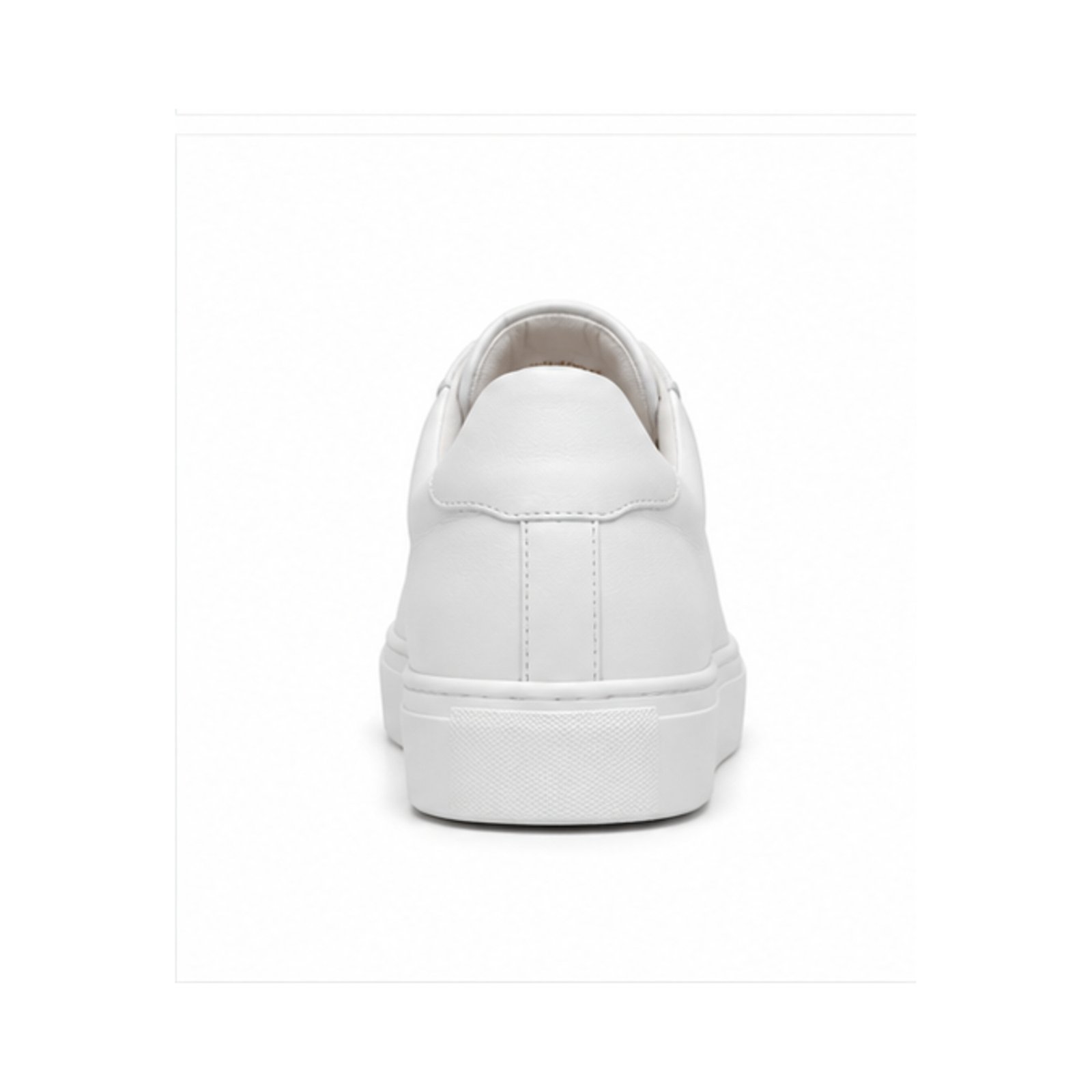 White Leather Cupsole Casual Sneaker for Private Label Brands - Image 5