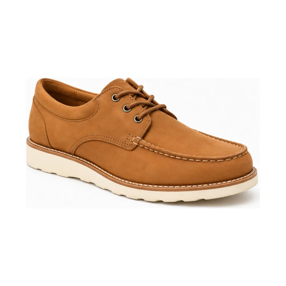 Nubuck Moc Toe Casual Shoe for men with stylish casual footwear design for brands, retailers, wholesalers and footwear sourcing teams.