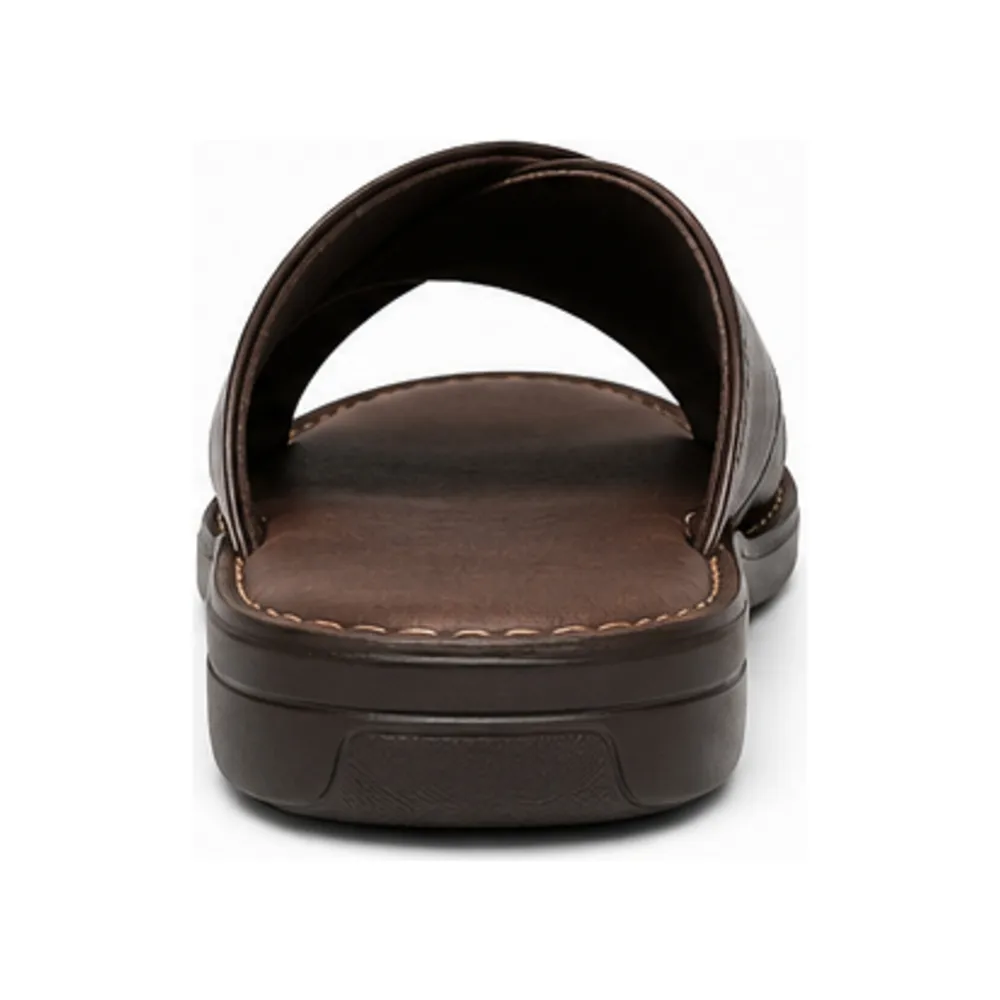 Cross-Strap Leather Slide for Men for Private Label Brands - Image 4