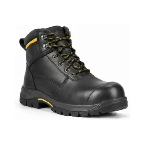 Private label leather lace up steel toe work boot for footwear brands, retailers, wholesalers and sourcing teams