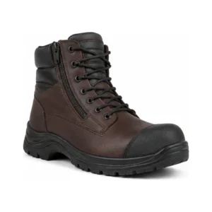 Private label side zip steel toe duty boot for brands, retailers, wholesalers, importers and footwear sourcing teams
